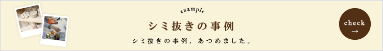 シミ抜きの事例